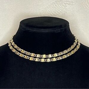 Avon Gold Tone Snail Link Chain Necklace